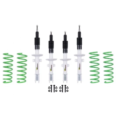 Kit complet suspensie +35 mm cu amortizoare off road Nitrogas. kit coborare motor inclus. NUMAI pentru motor diesel.