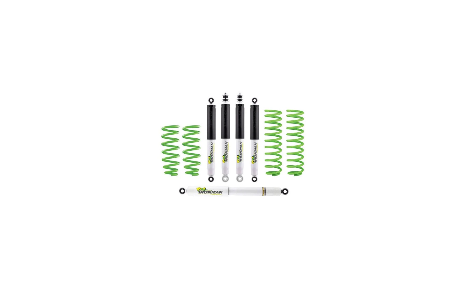 Kit suspensie cu amortizoare NitroGas + amortizor directie, lift 50 mm fata de standard fabrica