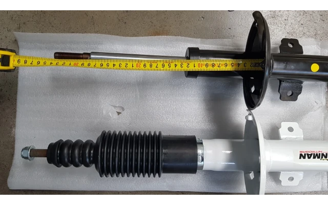 Kit complet suspensie +35 mm cu amortizoare off road Nitrogas. kit coborare motor inclus. NUMAI pentru motor diesel.