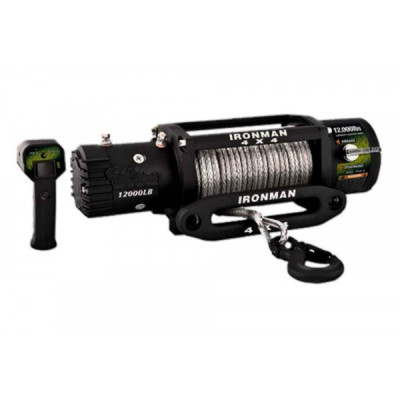 Troliu Wireless Ironman4x4 12.000 lbs (5443 kg) 12V plasma Dyneema 9 mm garantie 5 ani